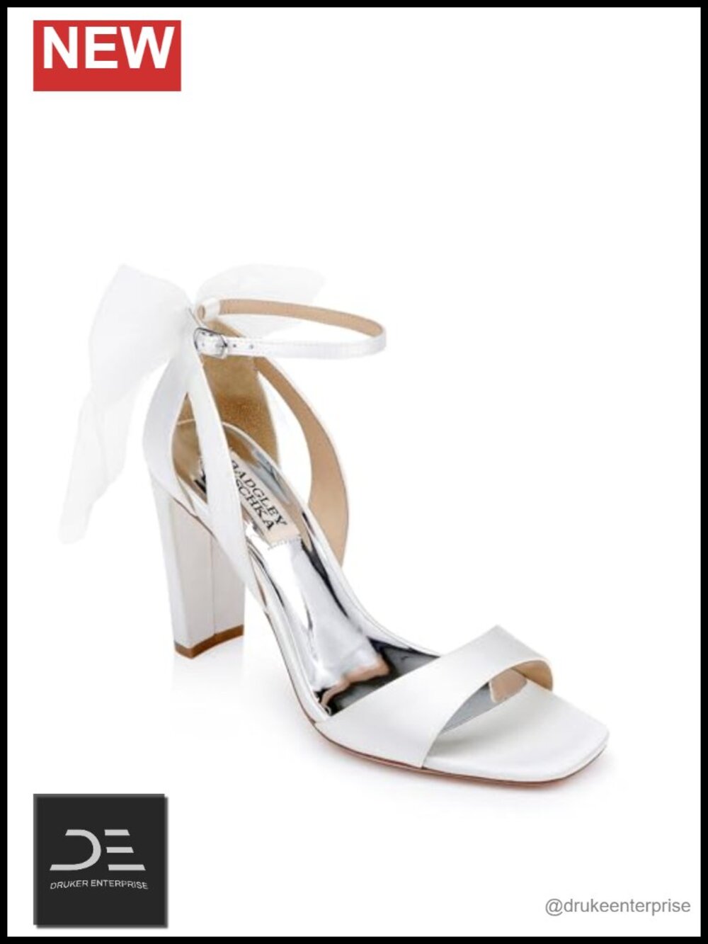 Badgley Mischka Kim Bow Block Heel Sandals - Women's Evening Shoes